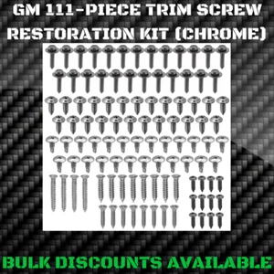 1975-1992 Cadillac Fleetwood Interior Exterior Trim Molding Engine Bay Screw Kit - Picture 1 of 2