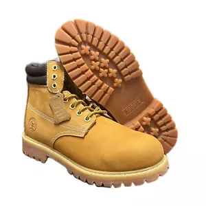 8601 Men’s work boots for men non slip rubber water resistant construction - Picture 1 of 3