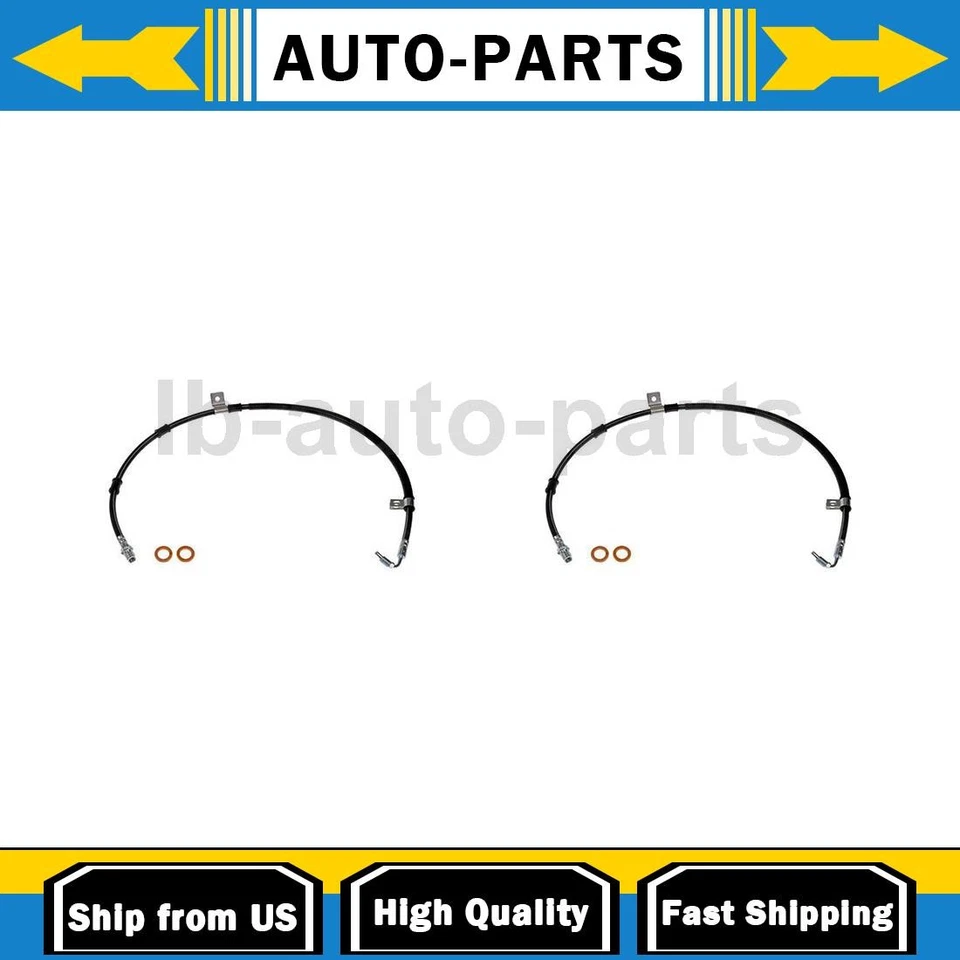 2x Mangueira de freio traseira direita para International Harvester 4900 12.0L 2001 - Imagem 1 de 4