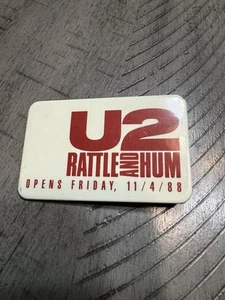 1988 U2 Rattle And Hum Film 2 3/4" Collectors Pinback Button Vintage Rare - Picture 1 of 3