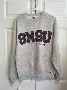 SUDADERA VINTAGE SMSU BEARS SOUTHWEST MISSOURI STATE EE. UU. Russell años 90 L - Imagen 1 de 13