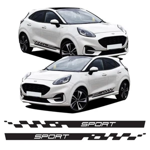 Racing Side Stripes Decal Graphics Stickers Vinyl Kit For Ford Puma ST - Picture 1 of 3