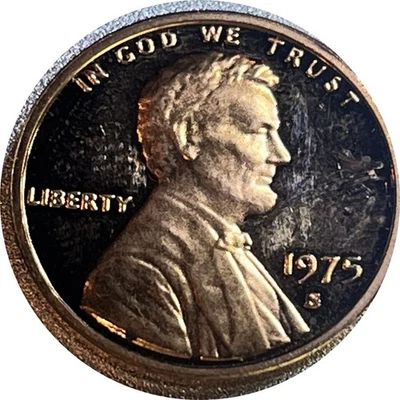 1975 S PROOF GEM RED CAMEO BU LINCOLN MEMORIAL CENT - Image 1 of 2