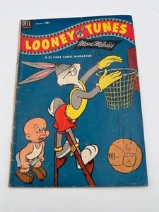 Looney Tunes #147 Dell 1954 Bugs Bunny Elmer Fudd Basketball Cover VG - Picture 1 of 7
