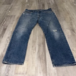 Jeans vintage Levis 501 uomo taglia 32x28 bottoni fly denim made in USA anni 80 - Foto 1 di 10