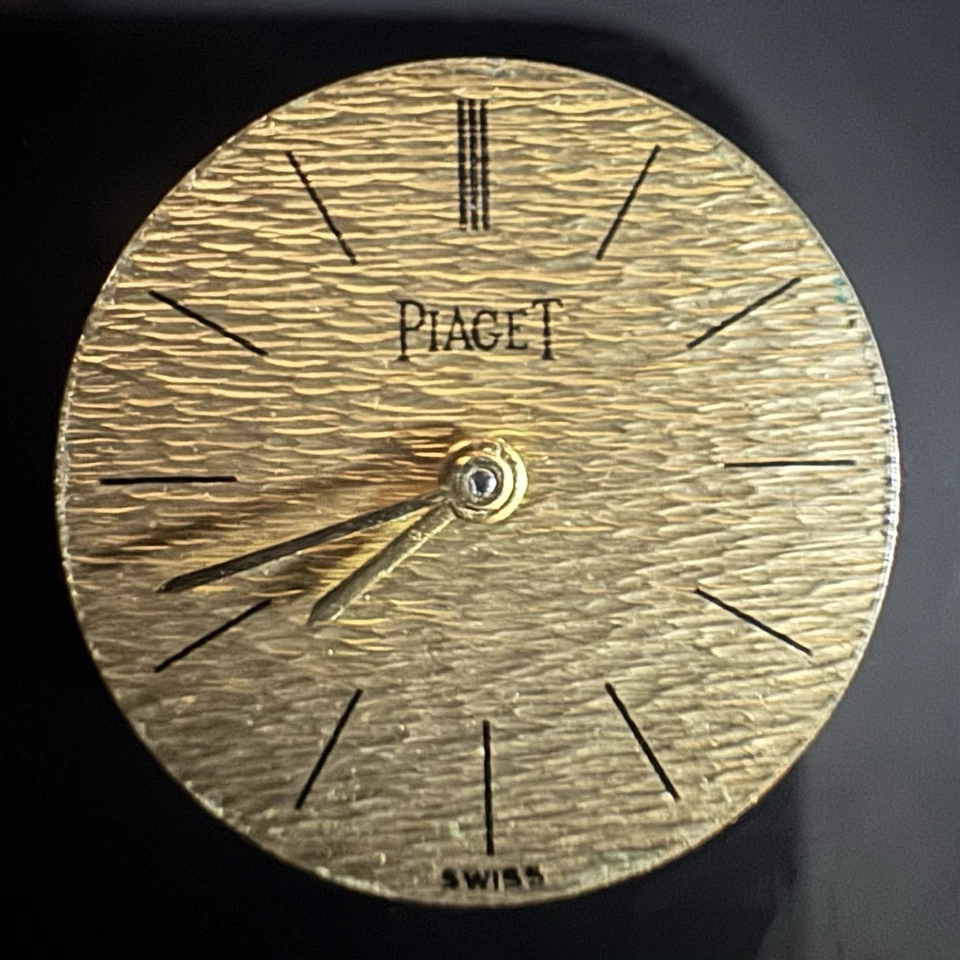Piaget 17 Jewels Unadjusted Mechanical Movement Dial & Hands - Image 1 of 4