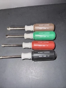 Craftsman USA Set di dadi metrici 4 pezzi impugnatura ammortizzata serie H 5 6 9 11 raro - Foto 1 di 2