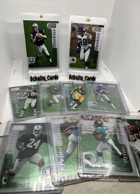 Tarjeta de fútbol americano Stadium Club Prime Rookies 1998 PEYTON MANNING MOSS SET COMPLETO Foto 1 de 2