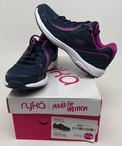 Ryka Dash 3 Damen-Walking-Sneaker marineblau pink Größe 7,5 M - Bild 1 von 11