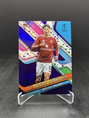 2024-25 Topps Finest UEFA Soccer Alejandro Garnacho Purple 203/299 #49 - Image 1 of 2
