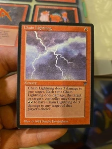 MTG (Legends 1994) CHAIN LIGHTNING Never Played - Picture 1 of 10