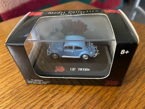 Malibu International 1:87 VW Kafer Beetle Blue n Original Box - Picture 1 of 4