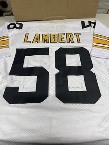 Jack Lambert #58 SEWN STITCHED CUSTOM JERSEY HOF Men’s  XLG - Picture 1 of 2