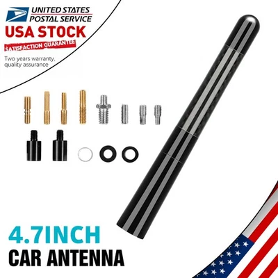 Fit For 2021 Toyota Land Cruiser Black Carbon fibre Car Antenna 12cm/4.7inch - Image 1 of 4