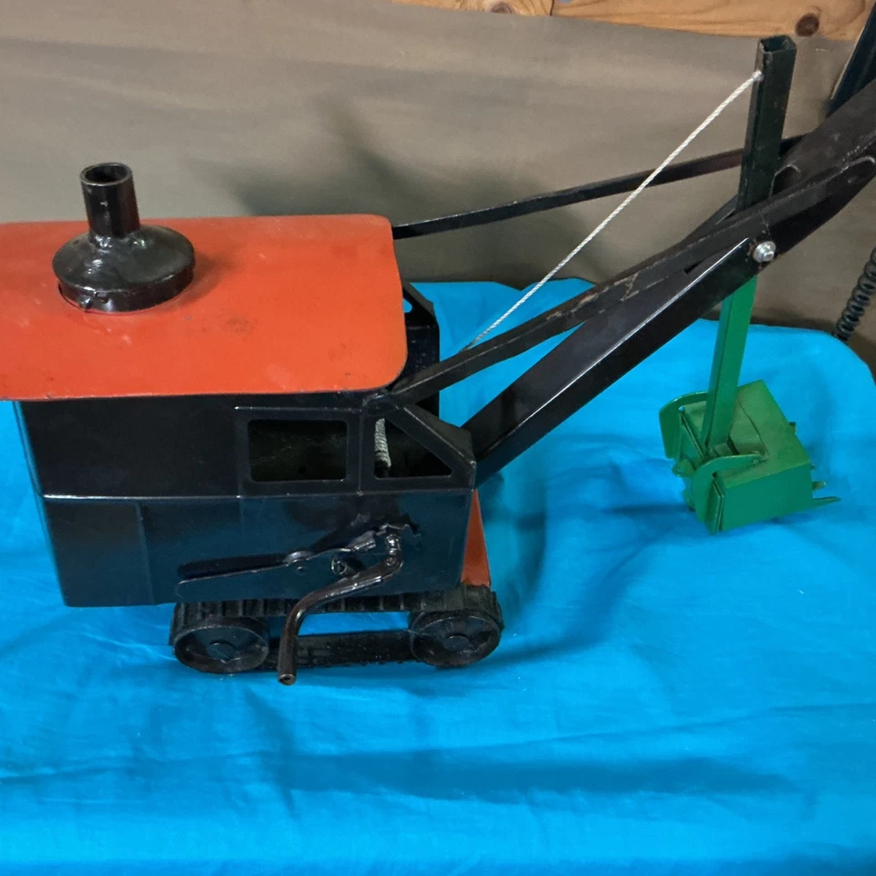 Pala de vapor de metal prensado Buddy L totalmente restaurada con pistas Foto 1 de 4