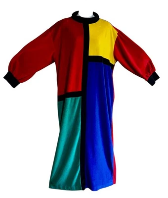 Vintage Saybury Feminino Color Block Roupão de Veludo Comprimento Total Manga Longa M - Imagem 1 de 4