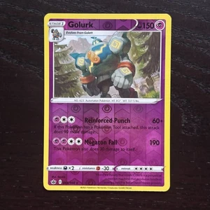 Golurk 066/198 Pokemon Chilling Reign Sword & Shield Reverse Holo Rare NM - Picture 1 of 2