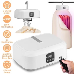Mini Clothes Dryer Electric Portable Clothing Drying Machine Quick Drying Travel - Picture 1 of 16