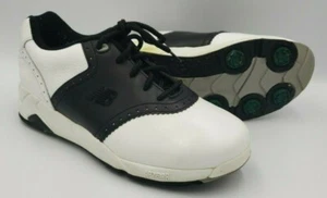 New Balance 1250 Herren Golfschuhe Größe 8,5 Abzorb Überrollbügel schwarz weiß Stollen - Bild 1 von 8