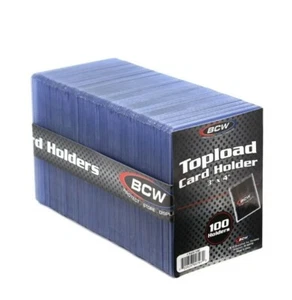  NEU STANDARDGRÖSSE BCW (100k.) TOPLOAD KARTENHALTER 3 ZOLL x 4 VERSANDFERTIG 🙂 - Bild 1 von 1