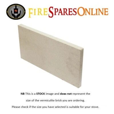 25mm Vermiculite Fire Brick, Cut to Size, High Quality Vermiculite Stove Brick - Image 1 of 4