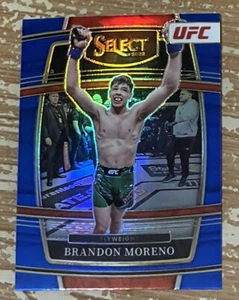 2022 Panini Select UFC Brandon Moreno Blue Refractor Card! - Foto 1 di 2