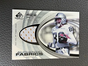 2004 SP Game Used Edition Authentic Fabrics Jerry Rice #AF-JR HOF - Picture 1 of 2
