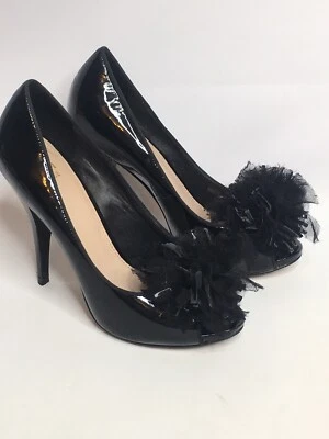 Zapatos de tacón alto de charol negro Saks Fifth Avenue para mujer talla 7,5 M Foto 1 de 4