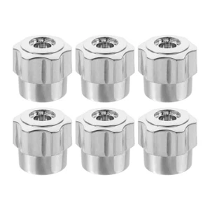 Faucet Handle Replacement 6pcs Bathroom Faucet Knobs Aluminum Alloy Faucet - Picture 1 of 12