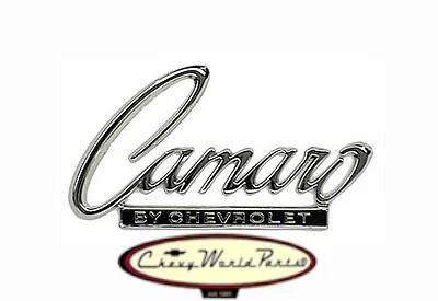 68 69 CAMARO BY CHEVROLET HEADER PANEL OR TRUNK LID EMBLEM "NEW" - Image 1 of 1