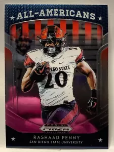 Rashaad Penny 2019 Panini Prizm Selecciones del draft Fútbol #90 SAN DIEGO STATE UNIV - Imagen 1 de 2