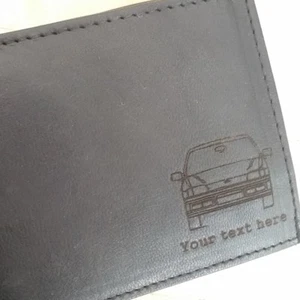 Ford Fiesta Mk3 XR2i engraved Leather Wallet (merchandise gift present RS) - Picture 1 of 5
