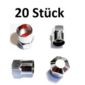 20 x Ventilkappen Metallventilkappen Kappen mit Dichtung Ventildeckel - SS - Bild 1 von 1