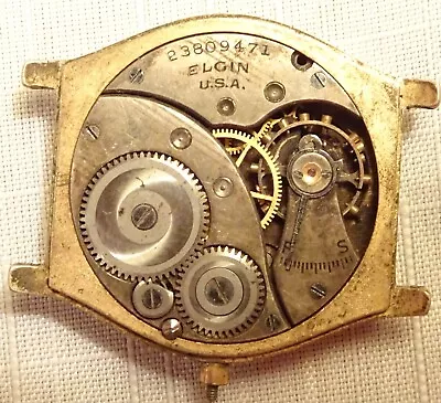 Reloj Pulsera Elgin Movimiento 7J Piezas Antiguas Hombre Foto 1 de 2