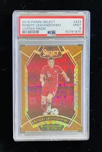 Panini Select Robert Lewandowski Copper Prizm Field Level #3/49 PSA 9 2016-17 - Imagen 1 de 2