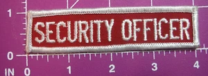 SECURITY OFFICER rocker patch-vintage - Picture 1 of 2