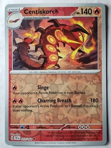REVERSE HOLO Centiskorch 037/162 NM / M - Temporal Forces Pokemon Card - Picture 1 of 2