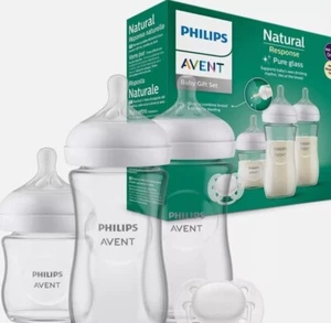 Philips Avent Glass Baby Bottle Newborn Gift Set SCD878/11) - Picture 1 of 1