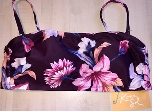 NWT Kona Sol Floral Bikini Top Women’s S *BUNDLE & SAVE* $1 SHIPS MORE - Picture 1 of 3