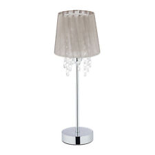 Lámpara mesa salón, Lámpara mesilla noche, Lámpara cristal decorativa, Foco E14