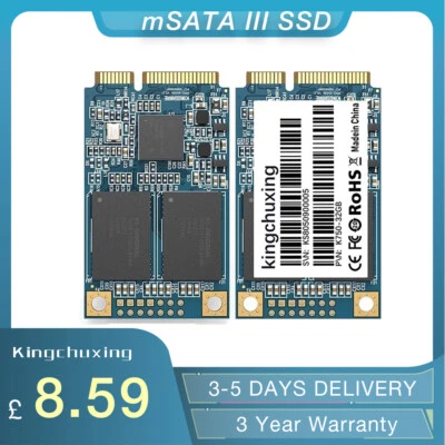 Kingchuxing mSATA SSD 128GB 256GB 512GB Solid State Drive For Desk/Laptop PC UK - Image 1 of 4