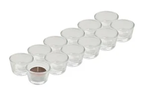 Teelichthalter Votivkerzenhalter Teelichtgläser Glas Teelichter Kerzenständer - Bild 1 von 11