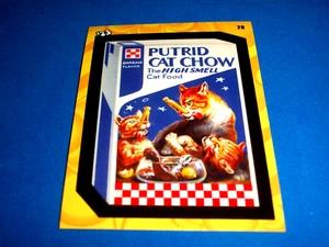 2023 Wacky Packages Flashback "PUTRID CAT CHOW" Basic Sticker Card #20 - Picture 1 of 1