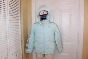 NWT GIRLS ADIDAS SZ M 10-12 PUFFER JACKET COAT - Picture 1 of 4