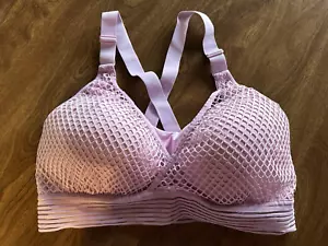 Victoria Sport Sport Sport-BH Lavendel Netz gepolstert ohne Bügel 38D/D85 neu ohne Etikett - Bild 1 von 5