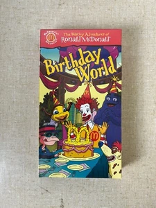 The Wacky Adventures of Ronald McDonald Birthday World Vintage VHS 2000 SEALED - Picture 1 of 7