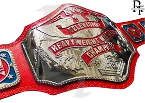 NWA Heavyweight Wrestling Championship Collectible High Quality Red Title Belt - Picture 1 of 4