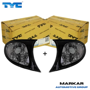 Frontblinker Set für BMW E46 3er Limo Touring 01-05 Klarglas Schwarz Blinker LCI - Bild 1 von 6