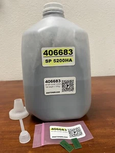(1.000 g) Ricarica toner BULK per Ricoh 406683, SP 5200HA, SP 5200, 5210SF + 2 chip - Foto 1 di 3