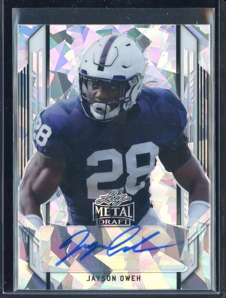 2021 Leaf Metal Draft Silver Crystals #PAJO1 Jayson Oweh 8/50 - Image 1 of 1